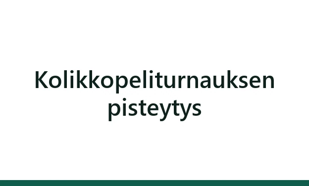 Kolikkopeliturnauksen pisteytys