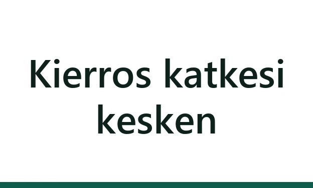 Kierros katkesi kesken: kuka ratkaisee tuloksen