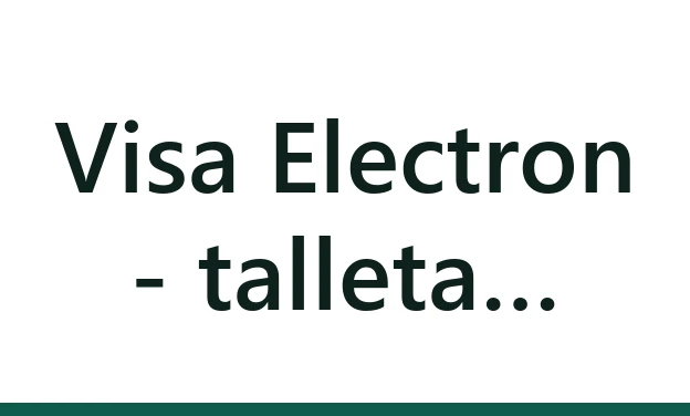 Visa Electron - talleta pankkikortilla